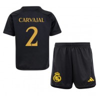 Real Madrid Daniel Carvajal #2 Kolmas Peliasu Lasten 2023-24 Lyhythihainen (+ Lyhyet housut)